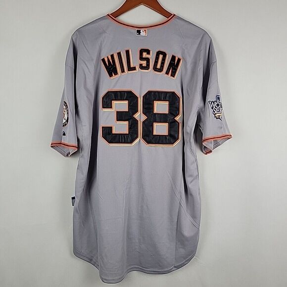 Majestic San Francisco Giants World Series Jersey 2010 Size 52 Brian Wilson #38 - Picture 10 of 12